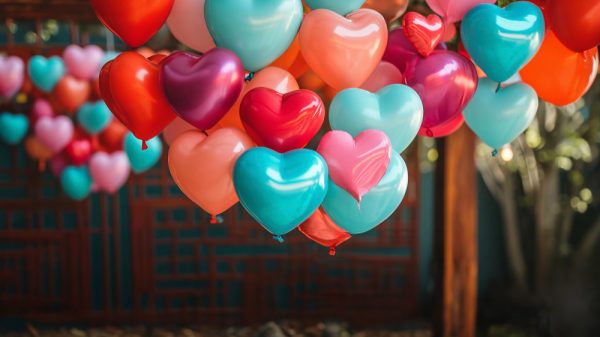 18inch Helium heart balloons